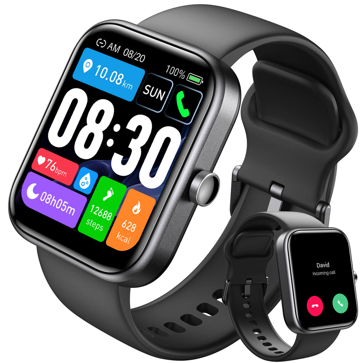 TOZO s3 smart watch matte black