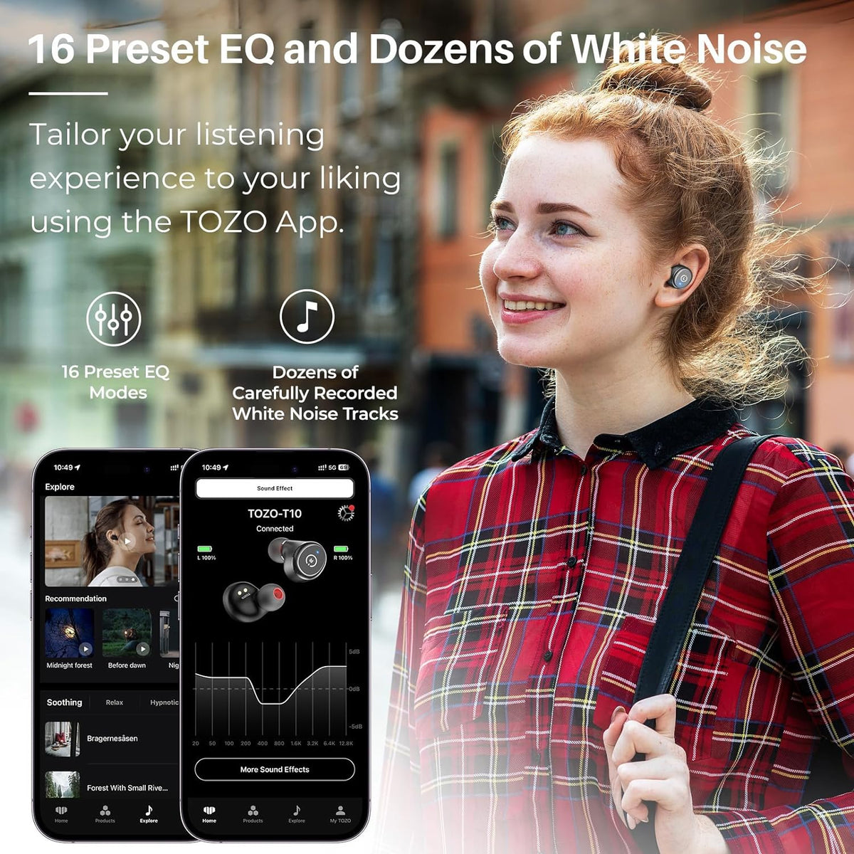 TOZO T10 Bluetooth 5.3 Wireless Earbuds
