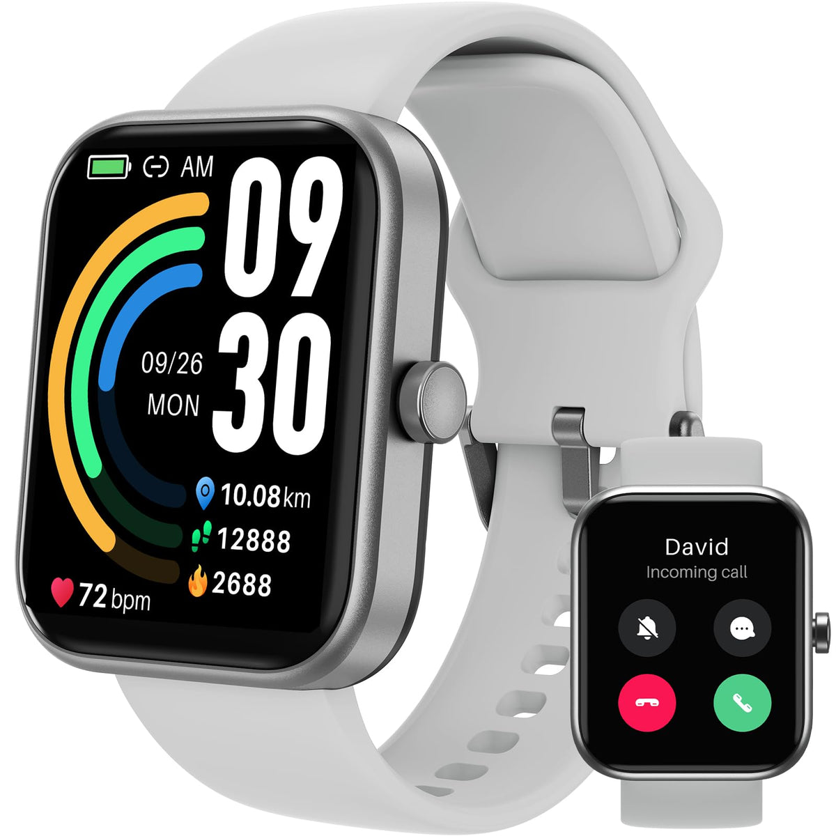 TOZO s3 smart watch silver