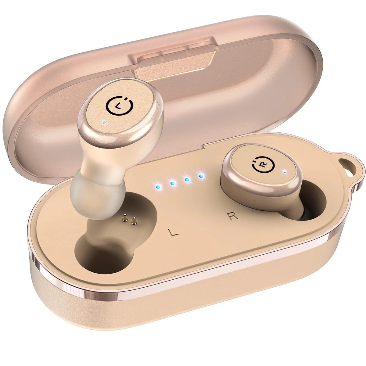 TOZO t10 bluetooth 5.3 wireless earbuds khaki