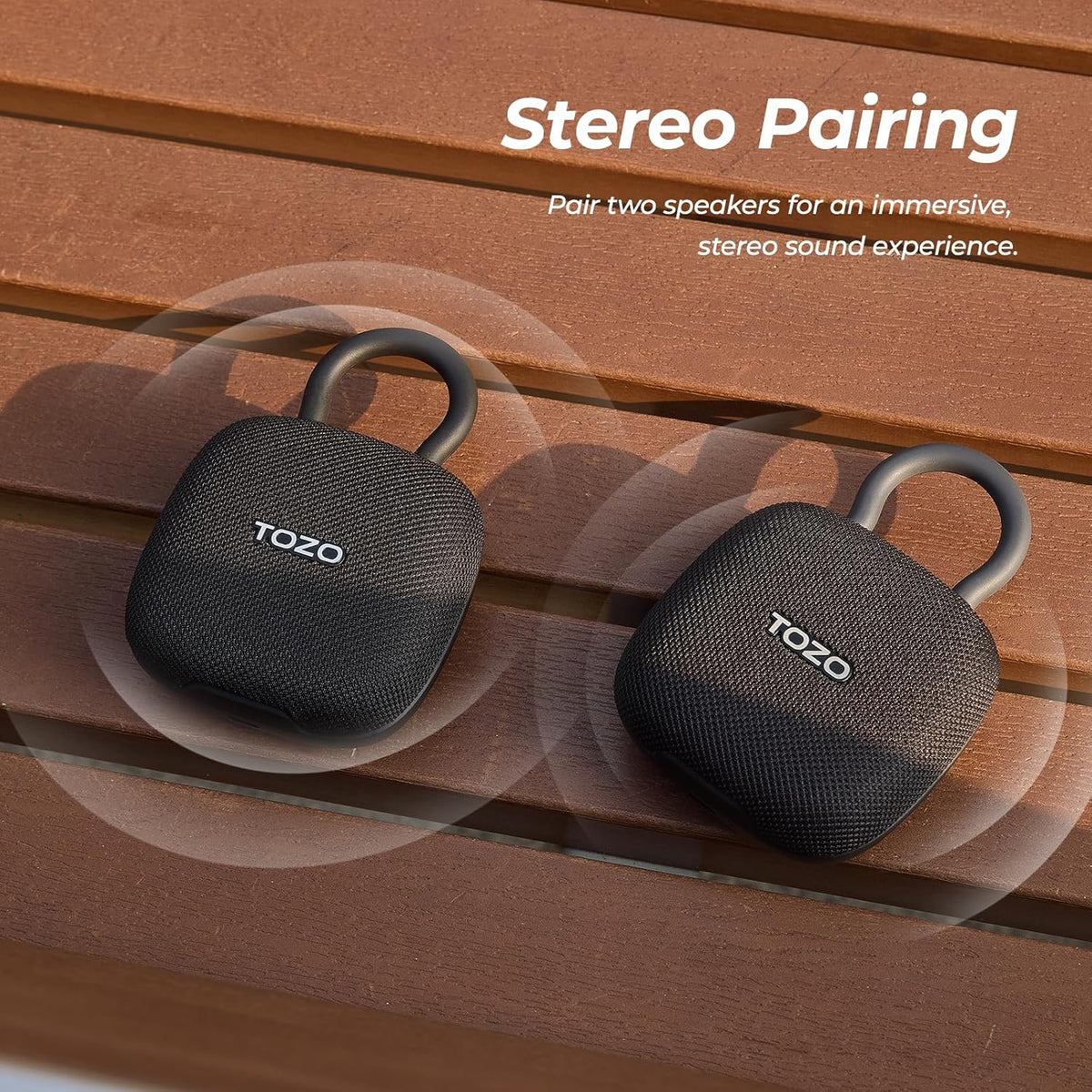 TOZO pe1 black stereo pairing